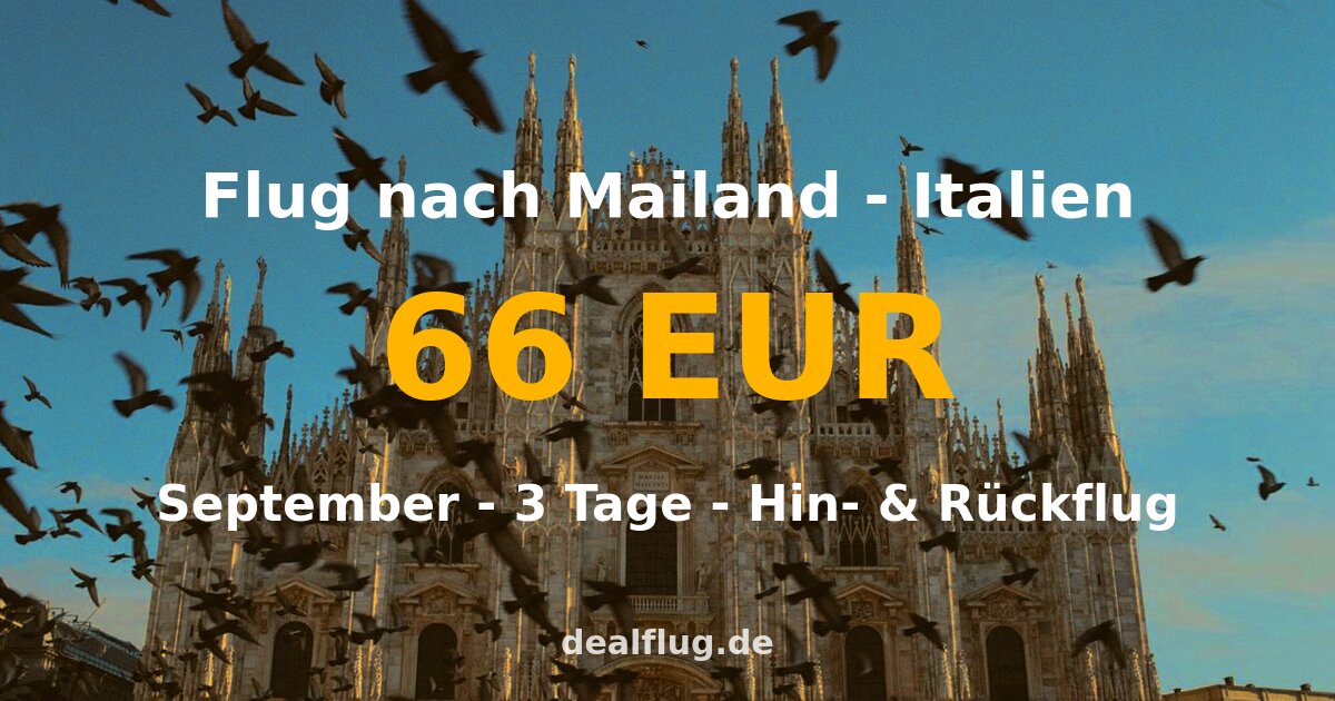 flug nach mailand