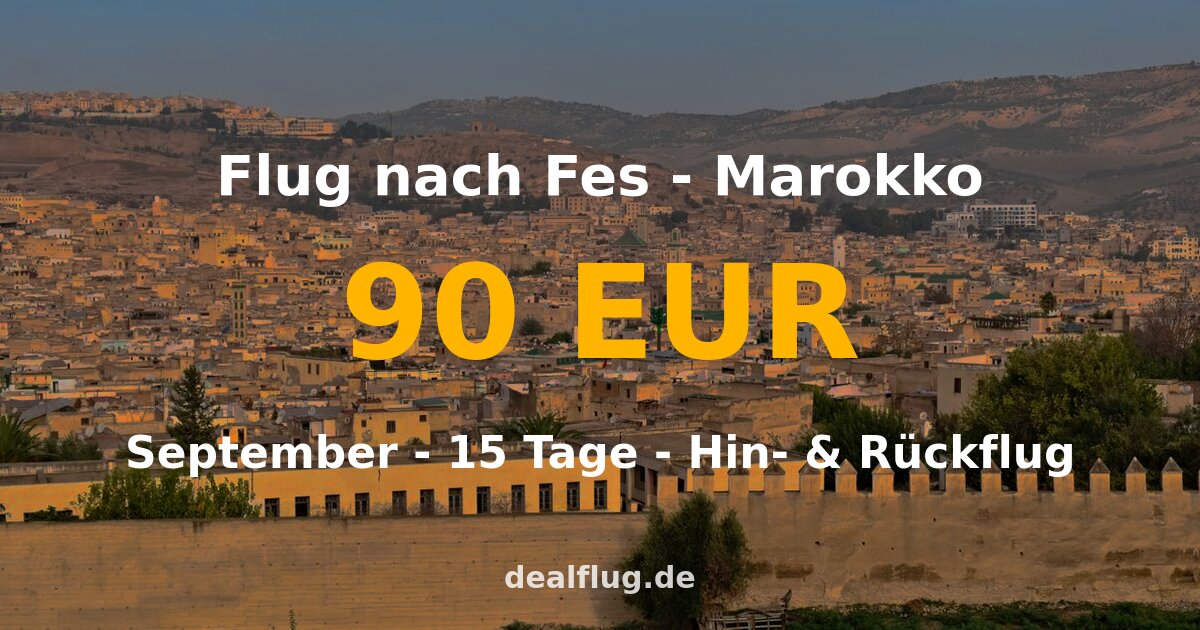 flug nach fes