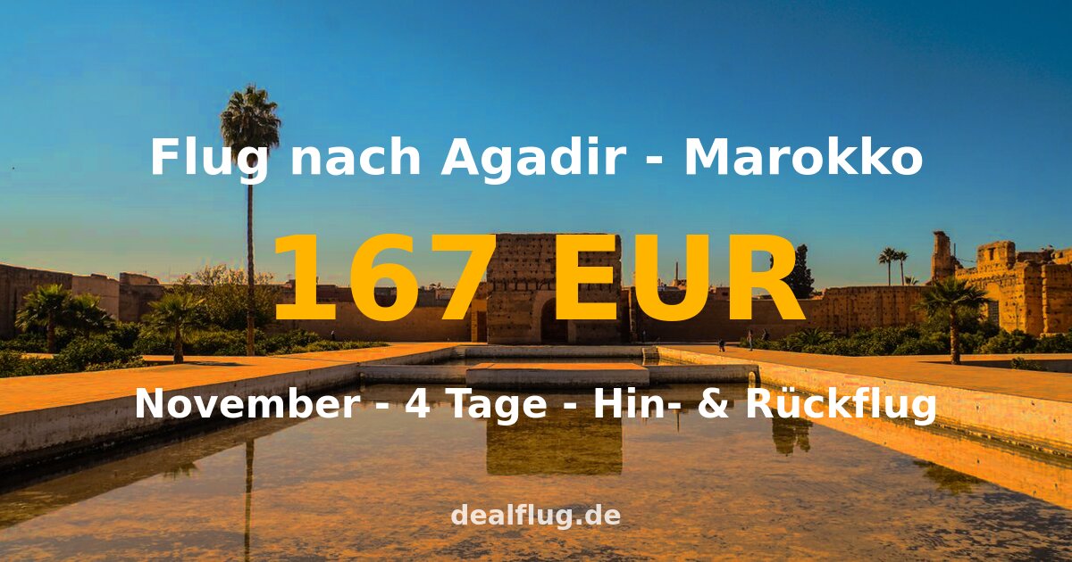 flug nach agadir