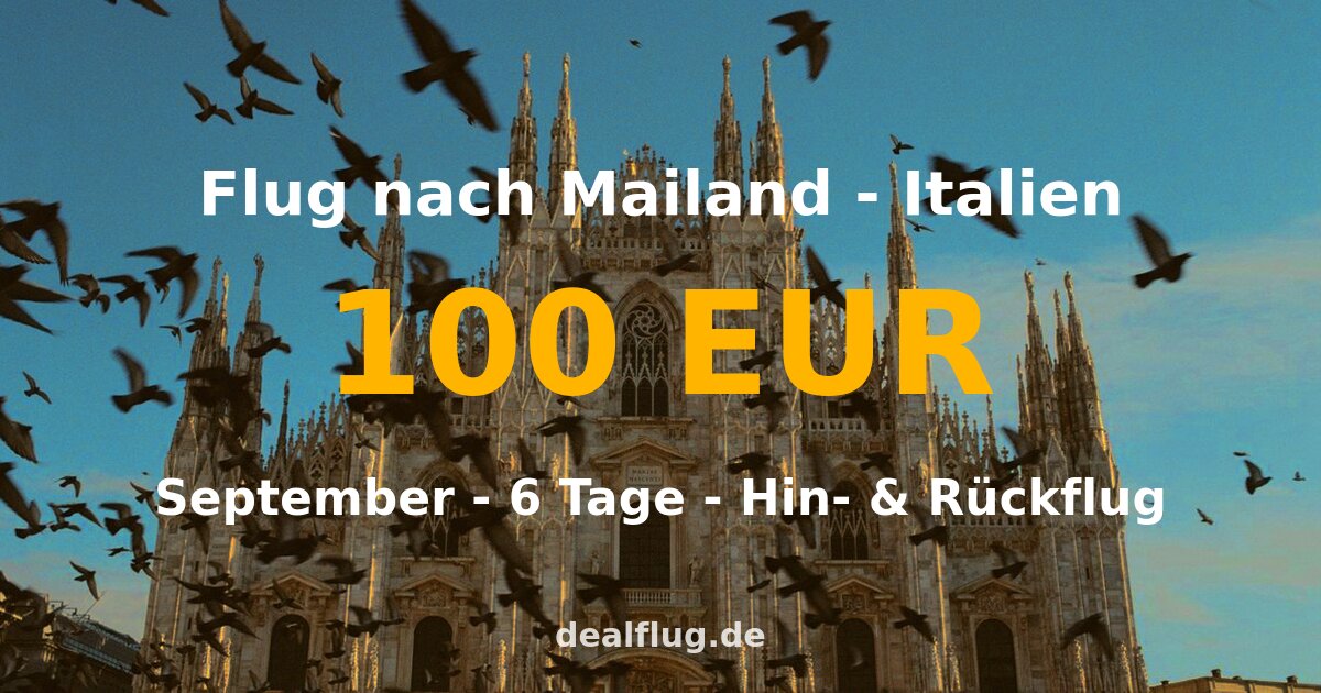 flug nach mailand