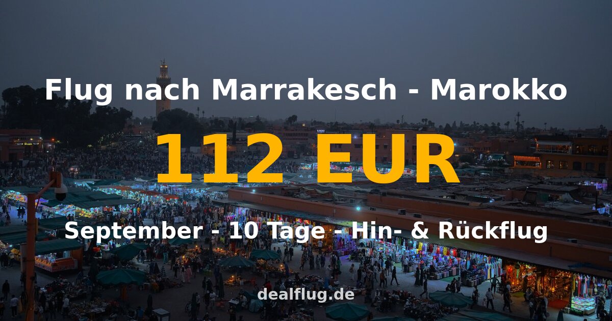 flug nach marrakesch