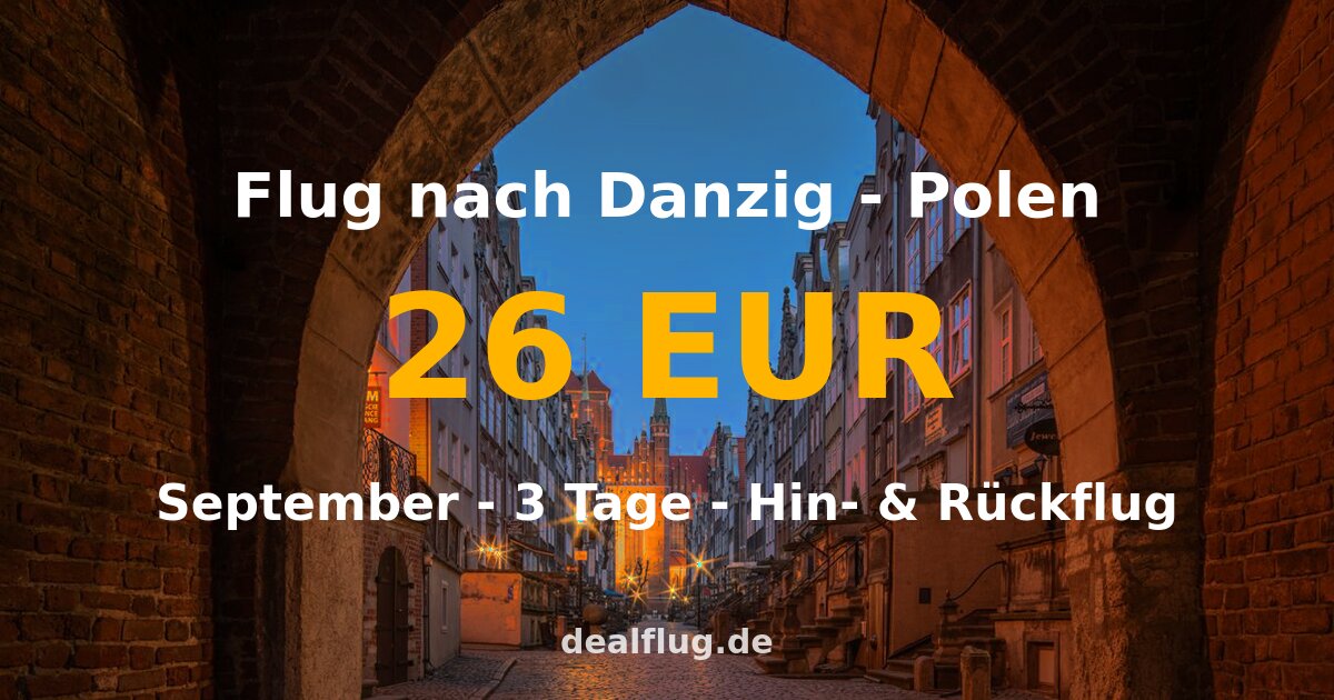 flug nach danzig