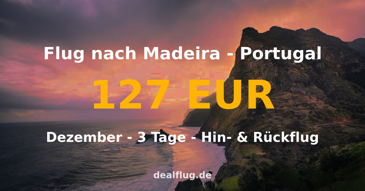 flug nach madeira