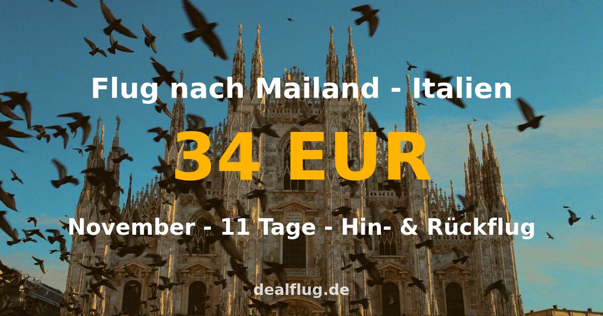flug nach mailand